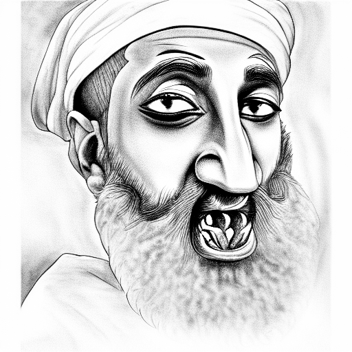 osama bin Laden eating children  tattoo design idea