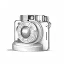 cinema camera tattoo design idea