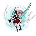 Evil Eye, sword tattoo design idea