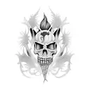 korn band tattoo design idea