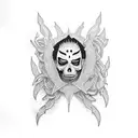 korn band tattoo design idea