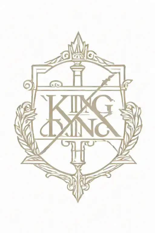 For King and Country Music Logo tattoo design idea
