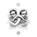 Miguel, Raphael, and Miguel holding hands in a circle tattoo design idea