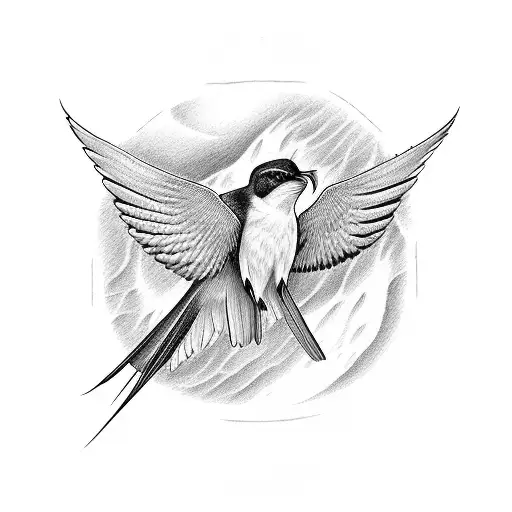 scissor tail flycatchers tattoo design idea