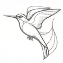 swallow flying tattoo design idea