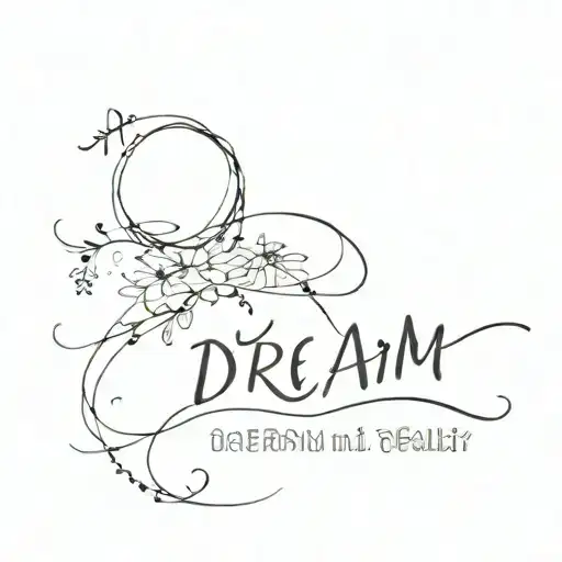 dream until it's your reality tattoo design idea