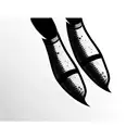 cartoon rocket boots tattoo design idea