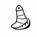 cartoon rocket boots tattoo design idea