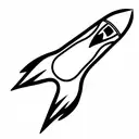 cartoon rocket boots tattoo design idea