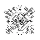 Vishal with guns tattoo design idea