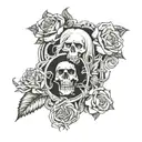 Alice in chains we die young tattoo design idea