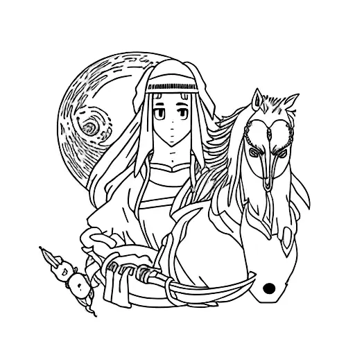 Ghibli tattoo design idea