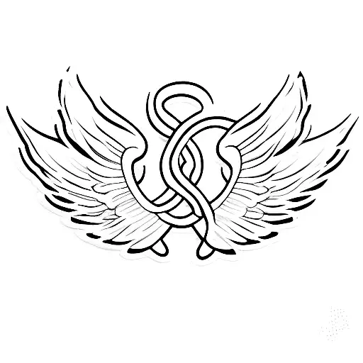 wings on foot,kairos tattoo design idea