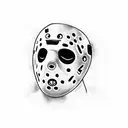 Jason voorheens, Michael Myers and ghost face black and white all together tattoo design idea