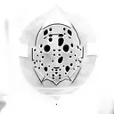 Jason voorheens, Michael Myers and ghost face black and white all together tattoo design idea