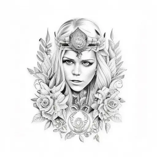 cascada con naturaleza colombia tattoo design idea