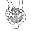 Create a dotwork tattoo inspired by the philosophy of Attack on Titan. tattoo design idea