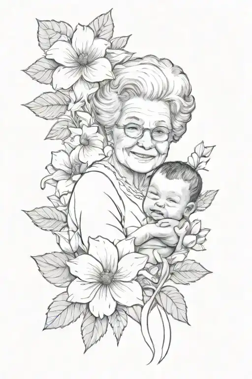 forever Grandma's baby. R.I.P Nana  tattoo design idea