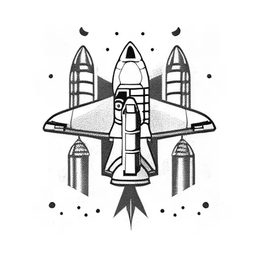 space shuttle tattoo design idea