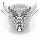 taurus tattoo design idea