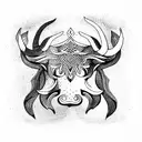 taurus tattoo design idea
