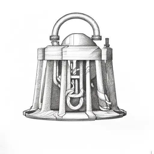 For whom the bell tolls bridge tattoo design idea