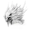 final fantasy chocobo feather  tattoo design idea