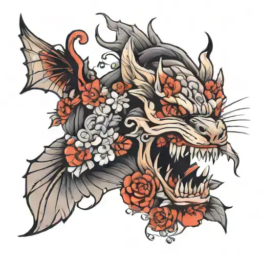 choke tattoo design idea