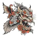 choke tattoo design idea