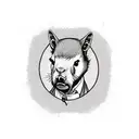 Capybara dressed as Thomas Shelby tattoo design idea