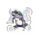 Frog boxing  tattoo design idea