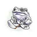 Frog boxing  tattoo design idea