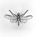 Dragonfly tattoo design idea