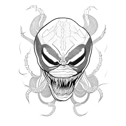 venom tattoo design idea