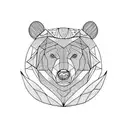 Bear tattoo design idea