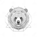 Bear tattoo design idea