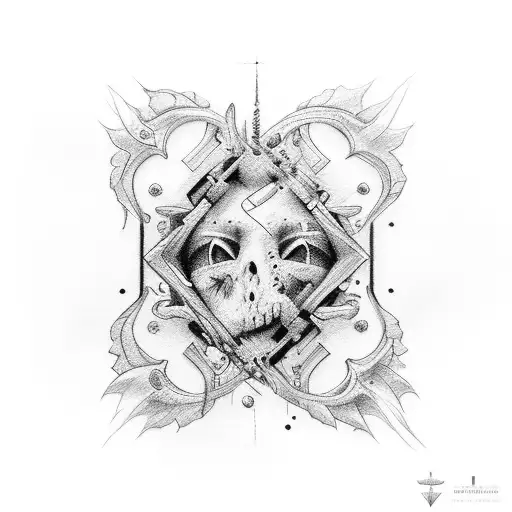 10mm socket  tehnical drawing tattoo design idea