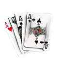 4 cards of poker representing two queen and two kings tattoo design idea