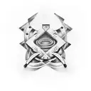 A tattoo depicting a rollercoaster ride with the words 'Depression' and 'Bipolar disorder' subtly incorporated, symbolizing the client's journey and resilience tattoo design idea