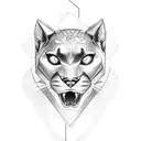 Panther tattoo design idea