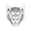 Panther tattoo design idea