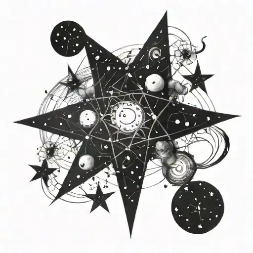 Lyra constellation tattoo tattoo design idea