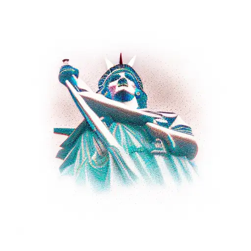 Milda, the monument of freedom in riga, latvia tattoo design idea