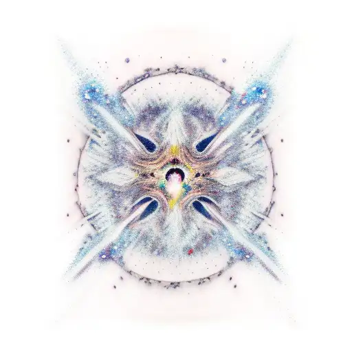 torn skin galaxy  tattoo design idea