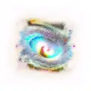 torn skin galaxy  tattoo design idea