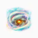 torn skin galaxy  tattoo design idea