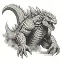 godzilla tattoo design idea