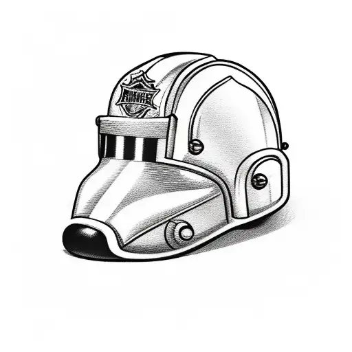 firemens helmet with harley davidson tattoo design idea