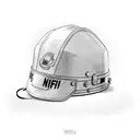 camp fire with firemens helmet  tattoo design idea