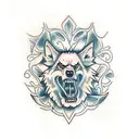 lobo  tattoo design idea